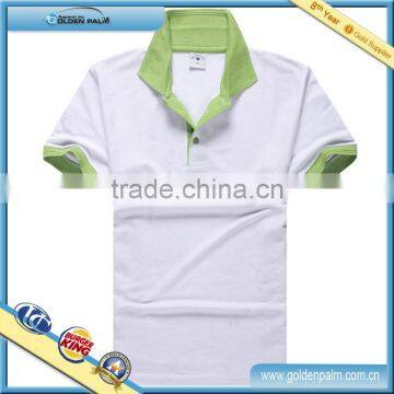 Color combination mens polo shirt, New design pique two color golf shirt