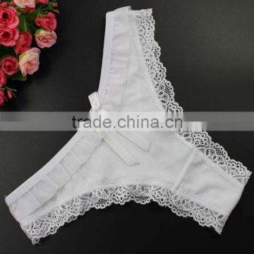 Stock high-grade summer style daily Ice silk lift hips Women Lace Sey Panties comfortable Underwear Seamless Briefs Thong Linger