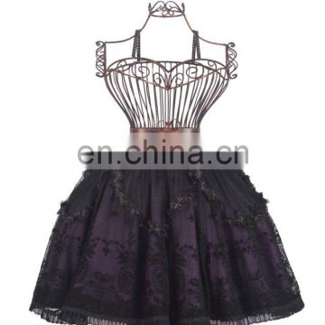 Gothic lolita purple dolly lace embroidered skirt LQ-057 Punk Rave
