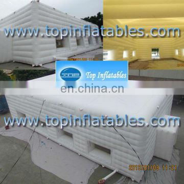 Guangzhou TOP 20*10m big cube white inflatable tent