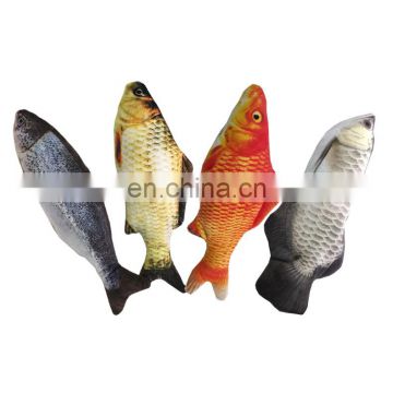 2020 New Plush Electric Simulation Fish Catnip Toy Swing Tail Cat Toy Jumping Fish USB Charging Pet Toy
