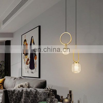 Modern LED Hanging Lights Postmodern Minimalist Ceiling Round Pendant Lamp For Dining Room Bedroom Hall Hollow Chandelier