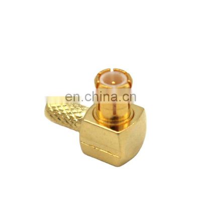 MCX male connector mcx right angle connector for RG174 RG316