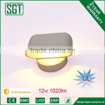 solid and hard 12w Acrylic UL approved bedroom wall lights