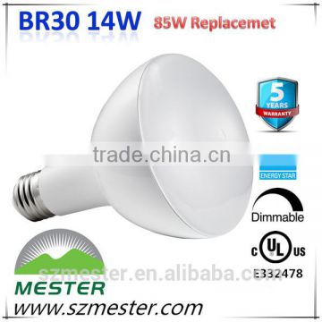 85w replacement dimbale br30 led bulb 14w with ul energy satr approved