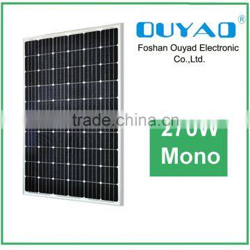 Top Sale ! Good Quality 270W Monocrystalline solar panels , mono solar panel for home use