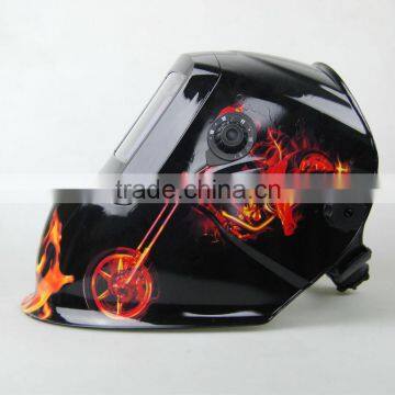 Welding helmet adjustable shade auto-darkening