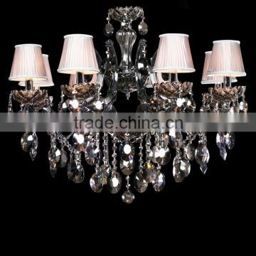 Modern Fashion Decorative Suspend Maria Theresa Lead Crystal Chandeliers Black Hanging Pendant Lamps Light CZ6016/8