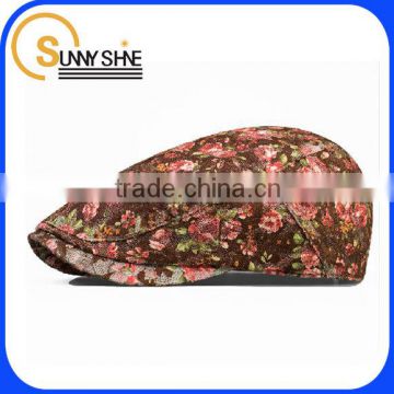Sunny Shine custom cheap fashion corduroy fabric beret hat