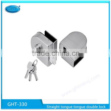 Wholesale Price Fittings Straight tongue Double Glass Door Lock On Ebay
