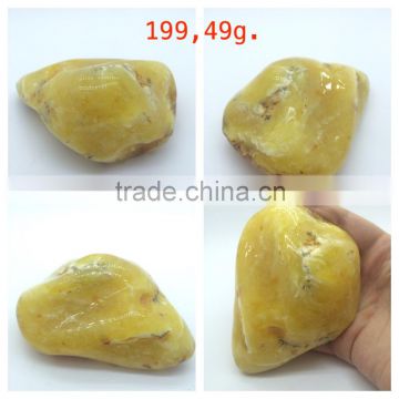 Polished Natural Baltic Amber stones weight 199.49 g., Amber raw stone