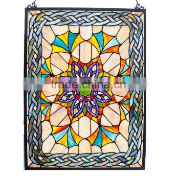 TW1824071, W18"H24" tiffany panel, hanging panel, tiffany windows, stained glass panel, stained glass windows