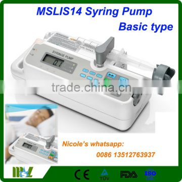 CE Qualified Medical single Channel three working mode MSLIS14i Syring Pump