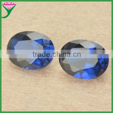 hot sale loose synthetic stone dark blue sapphire