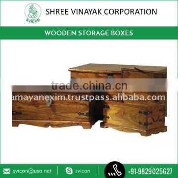 Wide Range of High Quality Wooden Storage Box from India