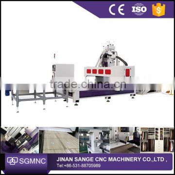 China Professional Manfacturer factory MDF HDF FRP HPL solid wood board cutting machine/ auto-feeding unloading drilling cnc rou
