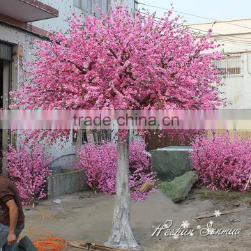 Wholesale garden decorative high quality artificial peach blossom tree from Chian supplier