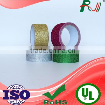 Excellent waterproof decorative glitter adhesive tape in wedding gift