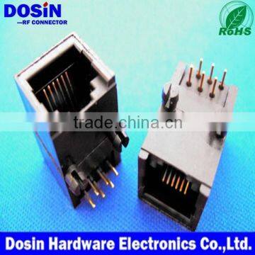 side entry pcb network RJ45 modular connector