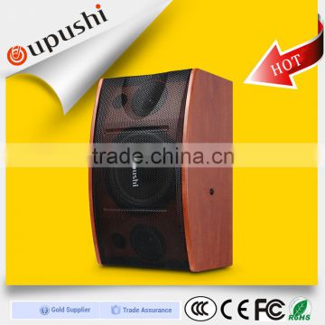 Quality 10 inch karaoke loudspeaker full range wooden ktv speaker 100w