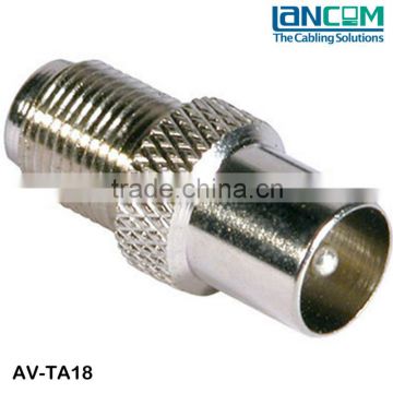 Zinc Alloy TV Connector Lower Price Female to 9.5mm Male