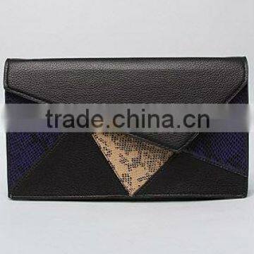 Synthetic leather clutch bag