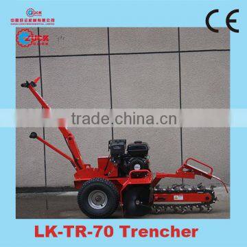 high capacity efficiency portable walking trencher