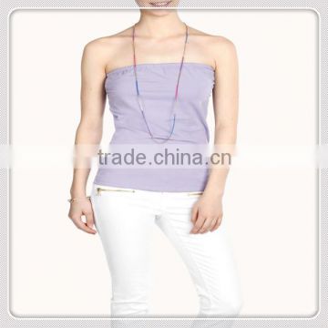 Fashion Design Wholesale Exquisite High Quality Plain Dyed Tank Tops For Women