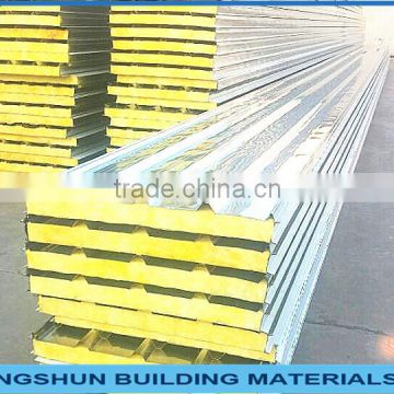 Fireproof and Heat insulation Color Steel Glass Wool Sandwich Panel