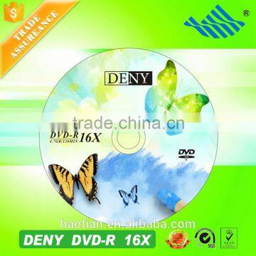 Haotian New product customized blank dvd disc