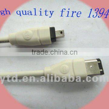 High speed white color mini ieee 1394 cable