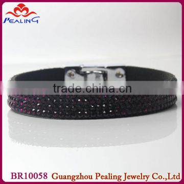 good quality magnetic buckle rhinestone crystal bracelets