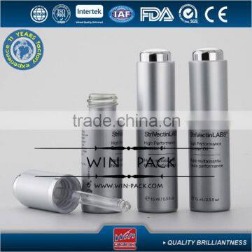 7ml 8ml 10ml 15ml silver gray glass dropper bottles with shiny silver ring,essencial bottle