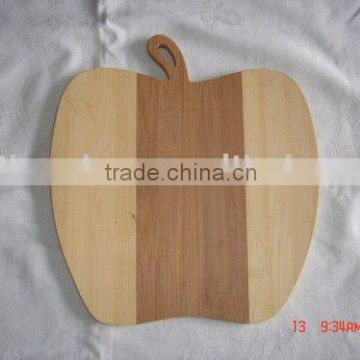 apple shape bamboo cutting fruit board