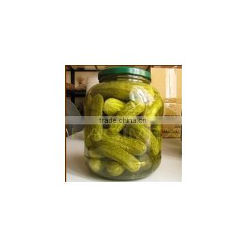 Pickled Cucumbers and Gherkins from Vietnam, grade 3-6cm in glass jar 1500ml for export