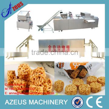 Automatic fried noodle snack machinery with different shapes and flavors