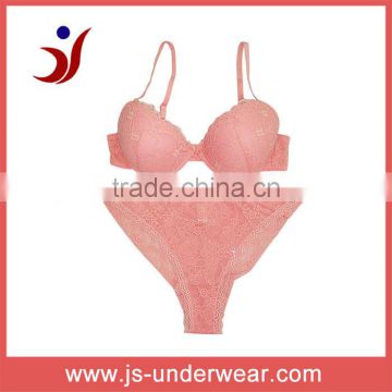 wholesale price best lace underwear hot pink color