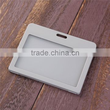 Wholesale Gray Plastic Vertical ID Card Holders Name Card Holders Working Card Badge Holder