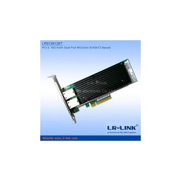 LR-LINK PCI Express x8 Dual Copper Port 10 Gigabit Server Network Adapter Card (Intel X540 Based)