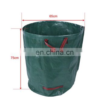 Eco-friendly handled tall plastic garden leaves bag
