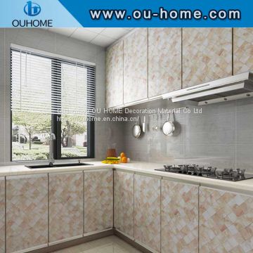 Marble Style adhesive Oil Proof kitchen Wall Sticker