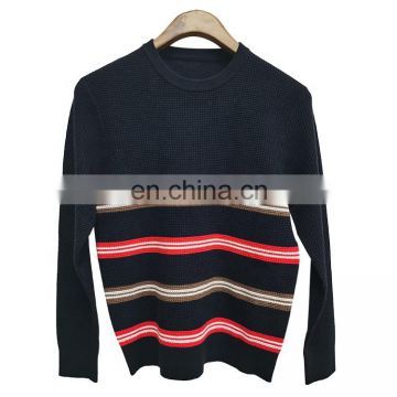 DiZNEW OEM &ODM best quality three color polyester style men's pullover sweater