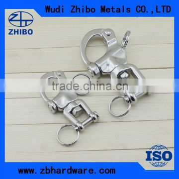 Factory price stainless steel swivel type jaw snap shackle rigging hardware