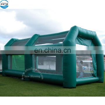 Commercial inflatable baseball batting cage, inflatable sport field for sale