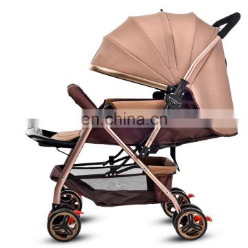 New Aluminum Super Light Adjustable Two-Way Handle Modern Baby Carriage Stroller Pushchairs For Sale