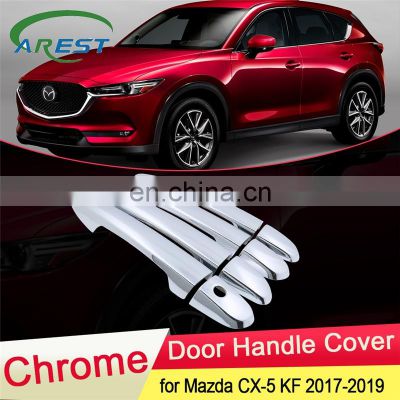 for Mazda CX-5 CX5 2017 2018 2019 Luxurious Chrome Door Handle Cover Trim Catch Cap Bowl Car Stickers Accessories Garnish ABS