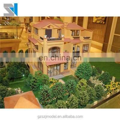 Led or normal light diy miniature model house for real estate & construction