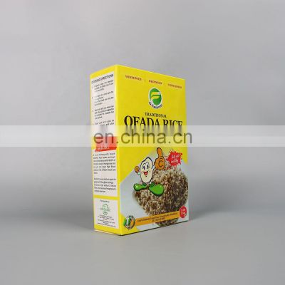 wholesale custom paper food folding box OFADA RICE packaging box printing logo