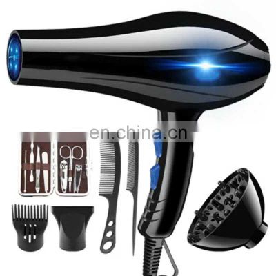 2021 New Style High Speed Voiceless 1000W Ionic Ceramic  Curly Diffuser Hair Dryer