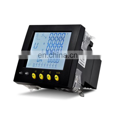 Three Phase Digital AC Panel Meter LCD Current Voltage Power Meter